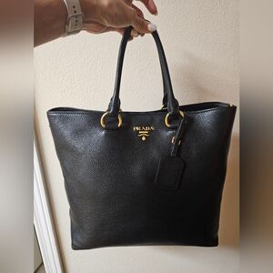 Prada Vitello daino leather tote